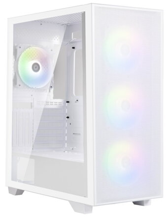 POŠKOZENÝ OBAL - BitFenix skříň Flow FRGB/ ATX / 4x120mm FRGB fan / 2xUSB 3.0  / tvrzené sklo / bílá