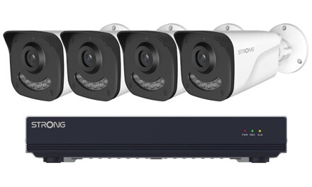STRONG BUL05DL0-P PoE KIT/ Bullet/ 5Mpix/ 1x NVR NVR1120-8P/ 4x IP kamera BUL05DL0-P/ HDMI/ VGA/ USB/ LAN