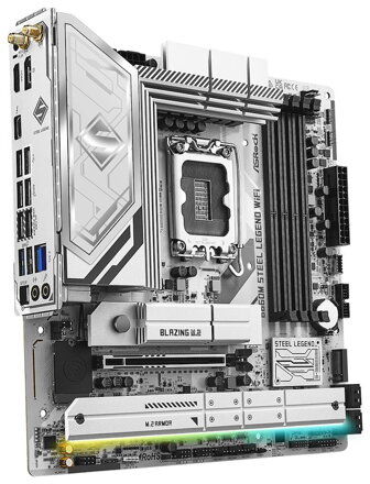 ASRock B860M Steel Legend WiFi / Intel B860 / LGA1851 / 4x DDR5 / 4x M.2 / HDMI / DP / Thunderbolt 4 / WiFi / mATX