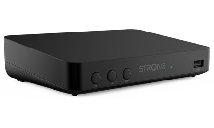 STRONG DVB-T/T2 set-top-box SRT 8208/ bez displeje/ Full HD/ H.265/HEVC/ EPG/ USB/ HDMI/ SCART/ černý
