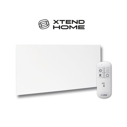 POŠKOZENÝ OBAL - Xtend Home topný infra panel, bezrámový, 960W, 230V, bílý, Wi-Fi, Tuya