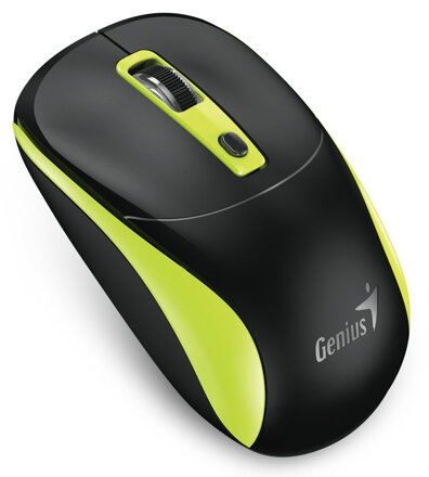 GENIUS NX-7123 BlackGreen/ 1200 dpi/ bezdrátová/ Copilot/ 4tlačítková/ USB-A/ USB-C/ černozelená