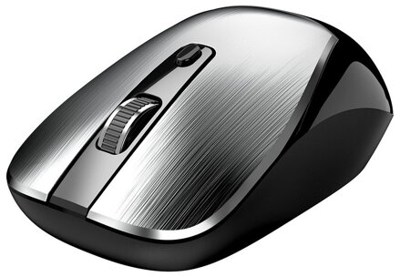 GENIUS NX-7125 Silver/ 1200 dpi/ bezdrátová/ Copilot/ 4tlačítková/ USB-A/ USB-C/ stříbrná