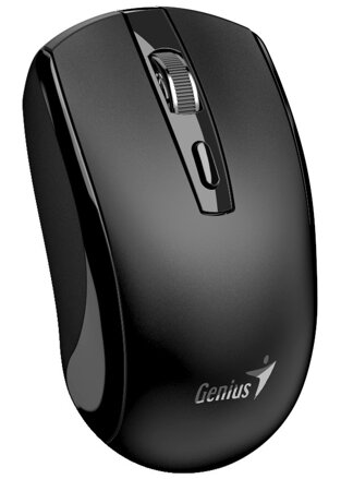 GENIUS ECO-8150 Black/ 1200 dpi/ bezdrátová/ dobíjecí/ Copilot/ 4tlačítková/ USB-A/ USB-C/ černá