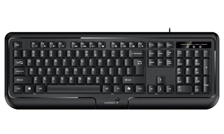 POŠKOZENÝ OBAL - GENIUS KB-118 ver. II/ Drátová/ Copilot/ USB/ černá/ CZ+SK layout