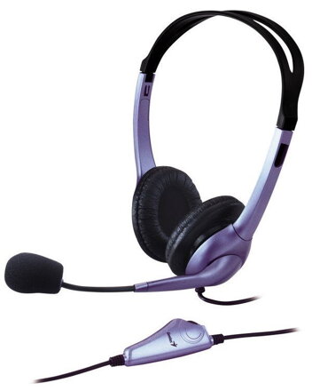 POŠKOZENÝ OBAL - GENIUS headset - HS-04S (sluchátka + mikrofon), single jack