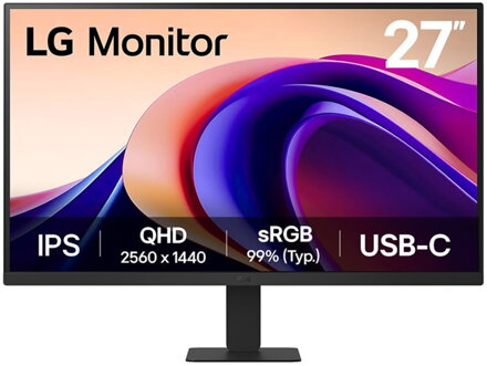 LG monitor 27U631A-B.AEUQ  27" IPS  2560x1440 / 16:9 /100Hz/ 250cdm / 5ms /USB-C/ HDMI