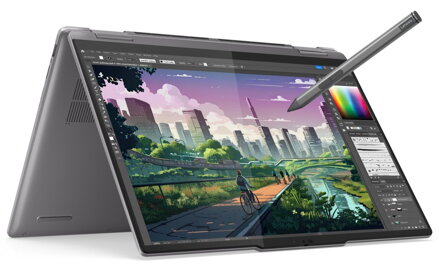 Lenovo Yoga 7 2v1/ Ryzen 5 8640HS/ 16GB DDR5/ 512GB SSD/ Radeon Graphics/ 14"WUXGA,OLED,touch/ bez OS/ šedý