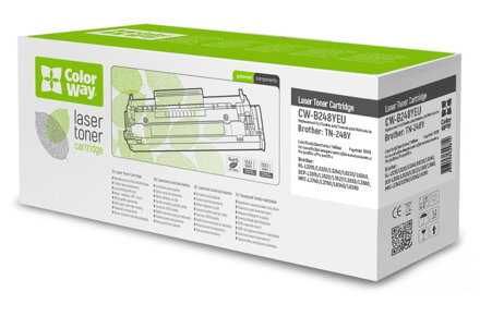 COLORWAY kompatibilní toner pro BROTHER TN-248Y/ Yellow/ 1 000 stran