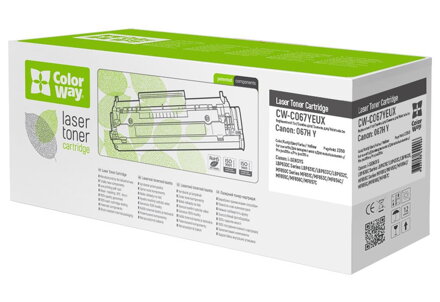 COLORWAY kompatibilní toner pro CANON CRG-067HY/ 2350 stran / Yellow