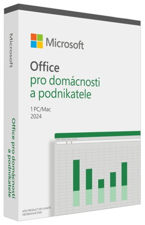 5 ks Microsoft Office pro domácnosti a podnikatele 2024 Czech Medialess + poukaz Notino 1500 Kč (el. po akci)
