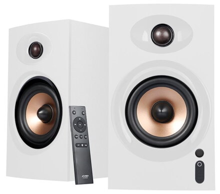 POŠKOZENÝ OBAL - FENDA F&D repro R23BT WHITE/ 2.0/ 40W/ dřevěné/ BT/ Optický/ USB vstup/ dálkové ovládání/ bílé