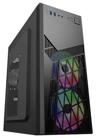 EUROCASE MidT ML N6-560B ARGB / bez zdroje / 2x USB 3.0 / černá