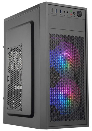 EUROCASE MidT ML N6-530B ARGB / bez zdroje / 2x USB 3.0  / černá