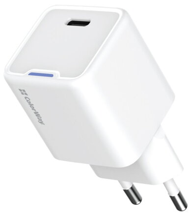 COLORWAY 1x USB-C/ síťová nabíječka/ GaN/ PD/ PPS/ 35W/ Bílá