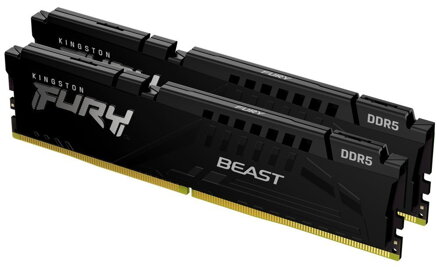 KINGSTON FURY Beast Black 128GB DDR5 5600MT/s / CL36 / DIMM / Kit 2x 64GB