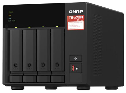 QNAP TS-473A-8G   4x SATA, 8GB RAM, 2x M.2 NVMe slot, 2x 2,5GbE, 2x PCIe, 4x USB