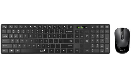 GENIUS SlimStar 8250/ Bezdrátový set Bluetooth + 2,4GHz/ Copilot/ USB/ černá/ CZ+SK layout