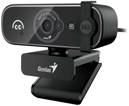 GENIUS FaceCam Hello/ 5M Full HD/ Windows Hello/ AF/ 360° rotace/ 60° náklon/ USB-C/ USB/ UVC/ mikrofon/ černá