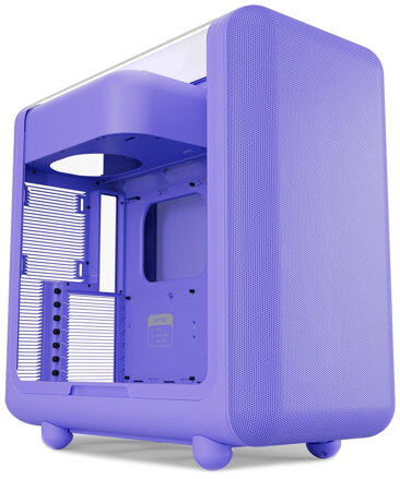 HYTE skříň X50 Taro Milk / prosklená zaoblená bočnice / bez zdroje / 1x USB-C / 2x USB-A /