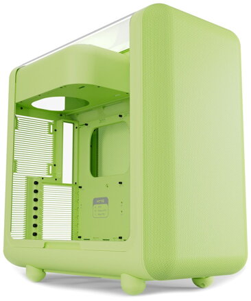 HYTE skříň X50 Matcha Milk / prosklená zaoblená bočnice / bez zdroje / 1x USB-C / 2x USB-A /