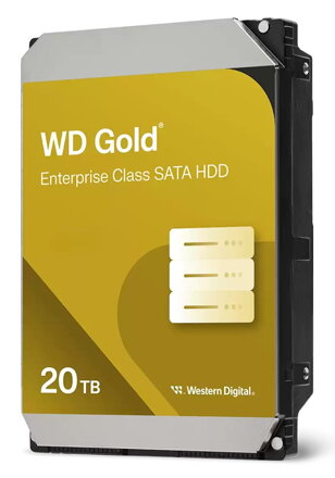 WD GOLD 20TB / WD203KRYZ / SATA 6Gb/s / Interní / 3,5" / 7200rpm / 512MB