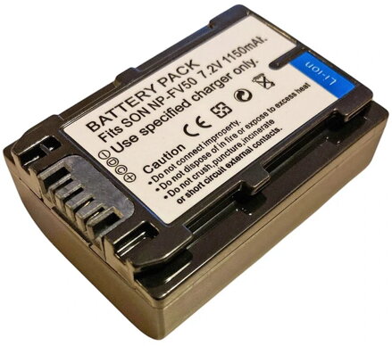 TRX baterie Sony NP-FV50 - Li-Ion 1150mAh
