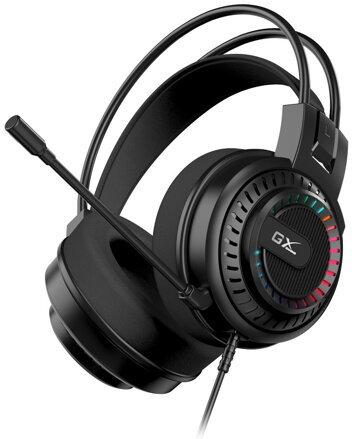 POŠKOZENÝ OBAL - GENIUS GX GAMING headset - HS-GX570U/ USB/ RGB LED/ ovládání hlasitosti