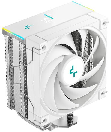 DEEPCOOL chladič AK400 Digital SE / 120mm fan / 4x heatpipes / PWM ARGB / pro Intel i AMD / digitální display / bílý
