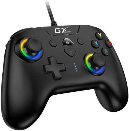 GENIUS GX Gaming gamepad GX-23UV/ drátový/ USB/ duální vibrace/ pro PC, PS3, PS4, Switch, Switch Lite a Android