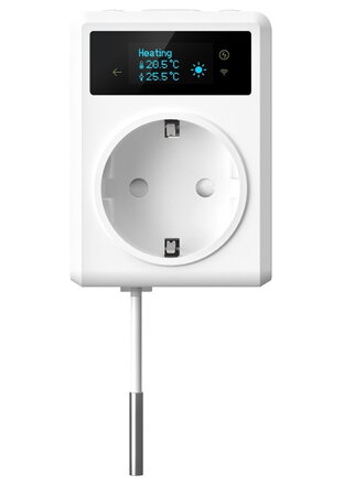 IMMAX NEO SMART chytrá vnitřní zásuvka s teploměrem bez kolíku (typ F)/ 16A/ Wi-Fi/ TUYA/ LIDL