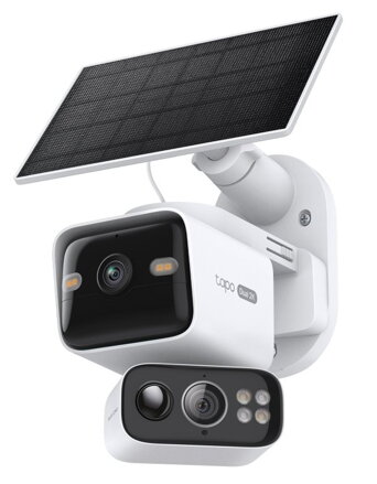 TP-Link Tapo C645D KIT venkovní WiFi Kamera duální, 2x 2K, 2304×1296, audio, IR 10m, SD, IP65, solar panel, 10000 mAh