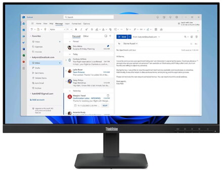 Lenovo S24-4e/ 23,8" IPS/ 16:9/ 1920x1080/ 100Hz/ 250cd/m2/ 1300:1 / 4ms/ HDMI/ VGA/ černý