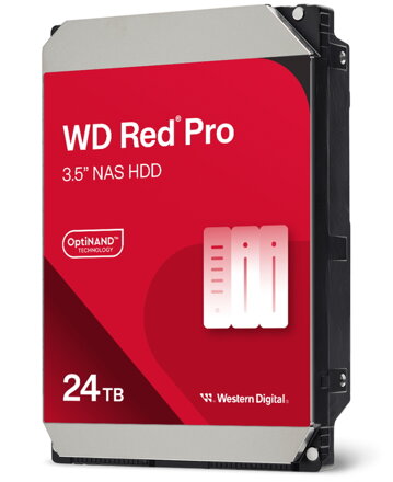 WD RED PRO 24TB / WD241KFGX / SATA III/  Interní 3,5"/ 7200rpm / 512MB