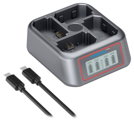 PATONA nabíječka 4-port pro Foto Sony NP-FZ100, Power delivery, USB-C