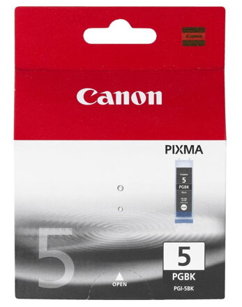 Canon inkoustová náplň PGI-5Bk/ černá