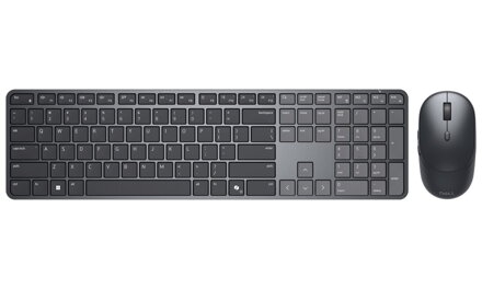 DELL KM726 bezdrátová klávesnice a myš UA/ ukrajinská - černá