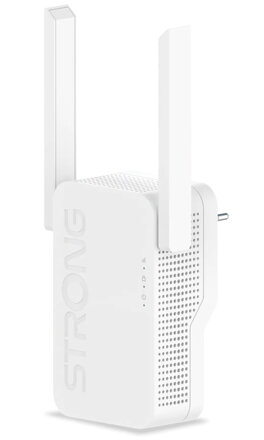 STRONG opakovač REPEATER 3600/ Wi-Fi 7 standard 802.11be/ 3600 Mbit/s/ 1x LAN/ 2x externí anténa/ bílý