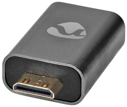NEDIS adaptér HDMI/ HDM mini zástrčka – HDMI zásuvka/ BOX/ šedý