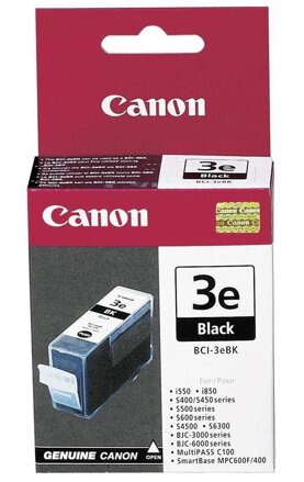 Canon inkoustová náplň BCI-3eBk/ Černá