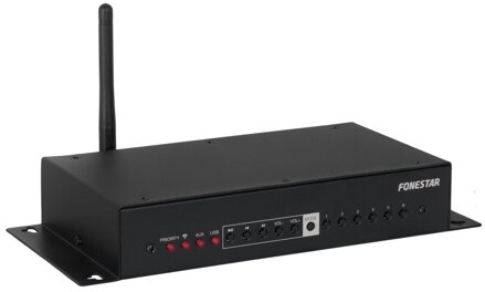 Fonestar Wi-Fi/LAN zesilovač a streamer 2×20 W/4ohm, Spotify, Tidal, AirPlay, DLNA, USB, multiroom