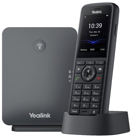 Yealink W79P PRO, IP DECT báze+ručka, PoE, 2,4“ bar. LCD, IP67, BT, až 10 ruček