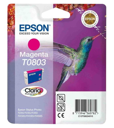 Epson inkoustová náplň/ C13T080340/ Stylus Photo R265/ 360/ RX560/ Magenta