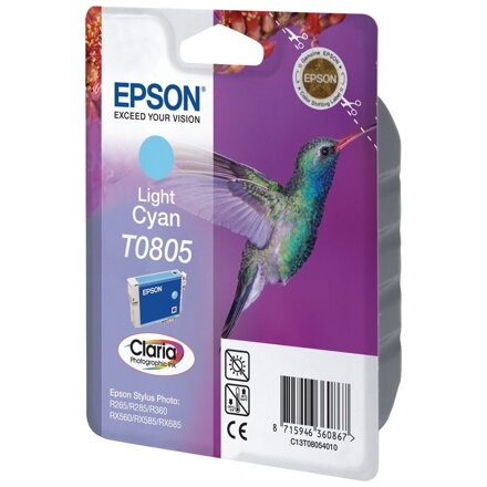 Epson inkoustová náplň/ C13T080540/ R265/ R360/ RX560/ Světle modrá