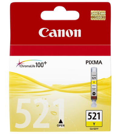 Canon inkoustová náplň CLI-521Y/ žlutá