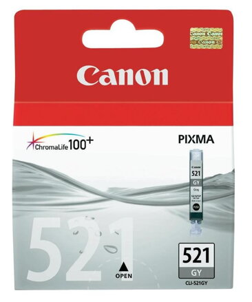 Canon inkoustová náplň CLI-521GY/ šedivá