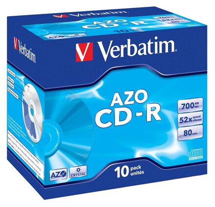 VERBATIM CD-R80 700MB DLP/ 52x/ 80min/ jewel/ 10pack