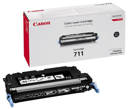 Canon toner CRG-711BK/ LBP-5300 + LBP-5360/ 6000 strán/ Čierný