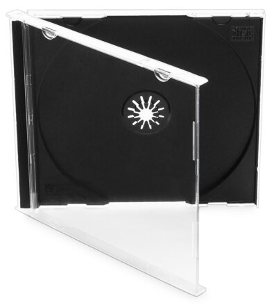 COVER IT box jewel + tray/ plastový obal na CD/ 10,4mm/ černý