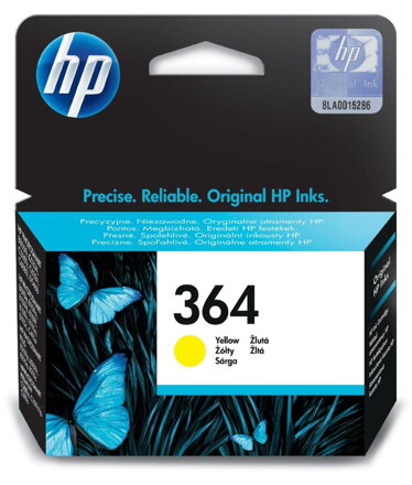 HP (364) inkoustová náplň Vivera žlutá CB320EE originál